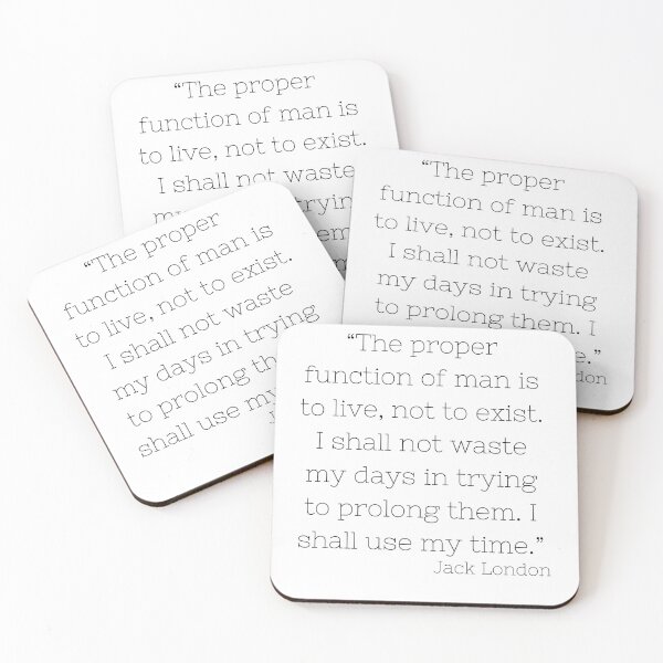 Item preview, Proper Function of Man Jack London Quote designed and sold by Daleen Cowgar.