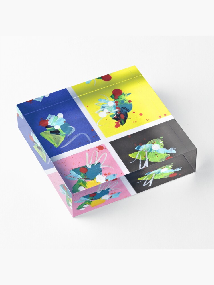 Alternate view of Game of Colors Acrylic Block