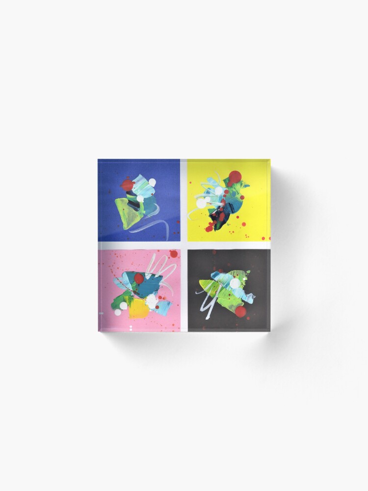 Alternate view of Game of Colors Acrylic Block