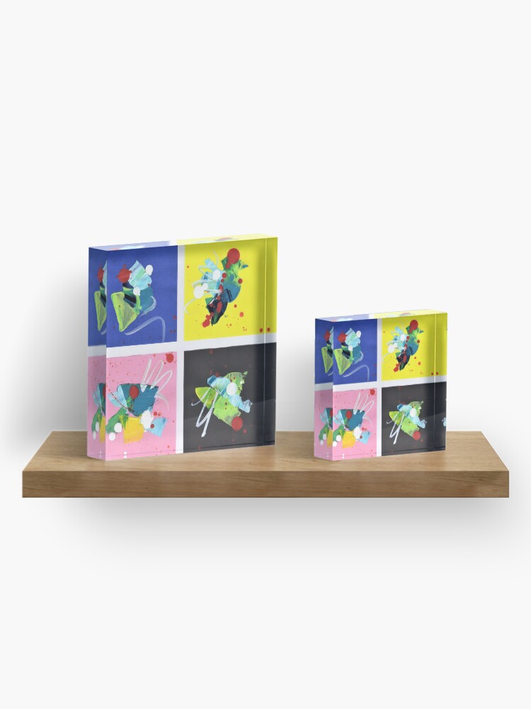 Alternate view of Game of Colors Acrylic Block