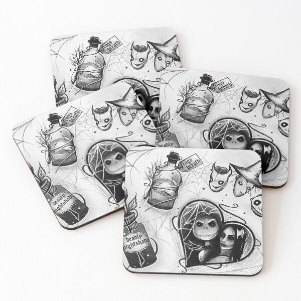 Item preview, The Nightmare before Christmas inspired tattoo flash designed and sold by KaymieSeven.
