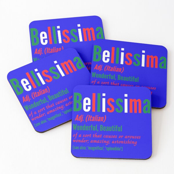 Item preview, Beautiful Bellissima Italian Flag English Definition  designed and sold by Time4German.