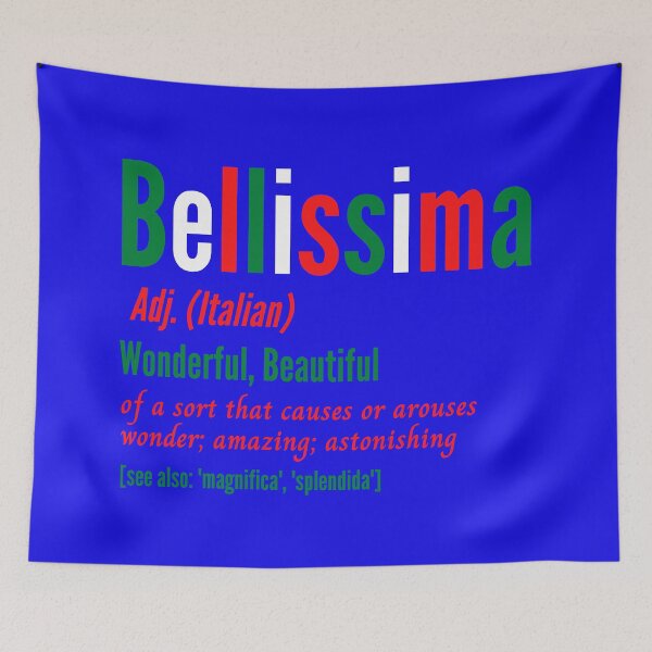 Item preview, Beautiful Bellissima Italian Flag English Definition  designed and sold by Time4German.