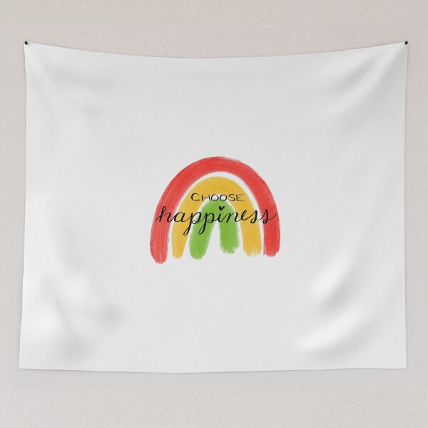 Item preview, choose happiness rainbow designed and sold by megan1007.