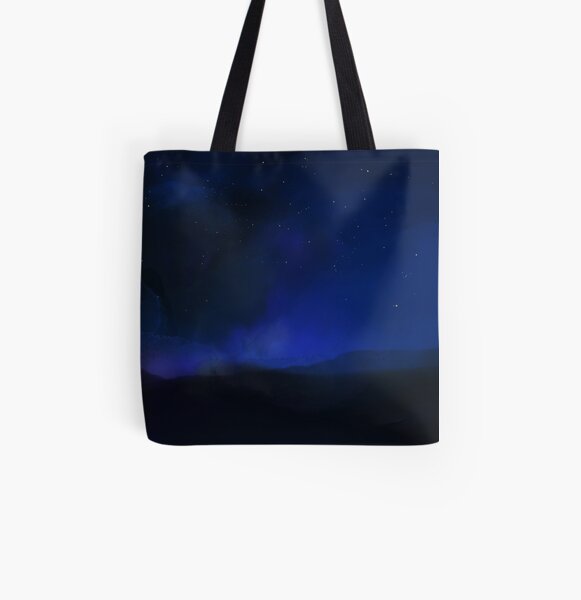 night on the fields Allover-Print Tote Bag