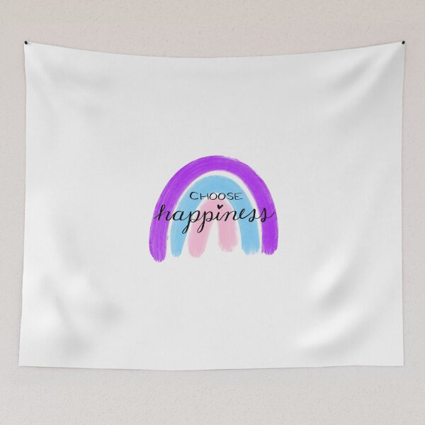 Item preview, choose happiness rainbow designed and sold by megan1007.