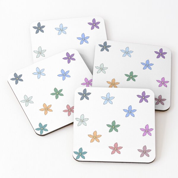 Item preview, Bib Flowers in Pastel on White designed and sold by CottoVerdi.