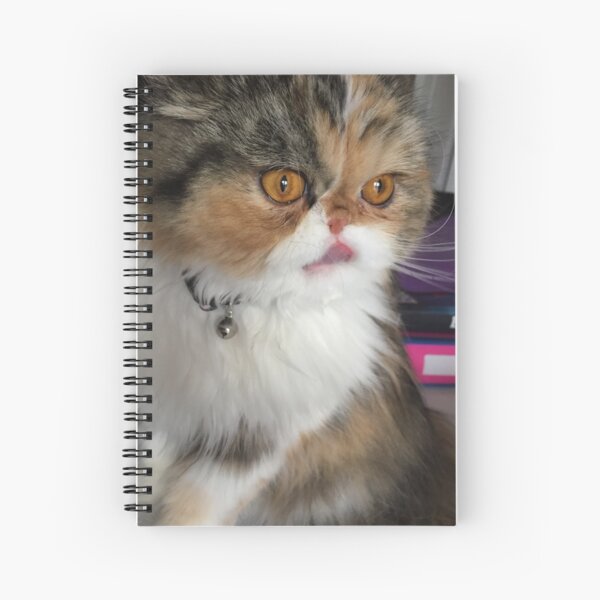Bella sticking out her tongue Spiral Notebook
