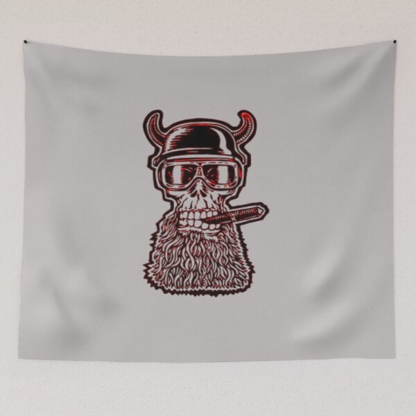 Item preview, Skull With Beard Crazy Deal V2 designed and sold by DAREENTER.