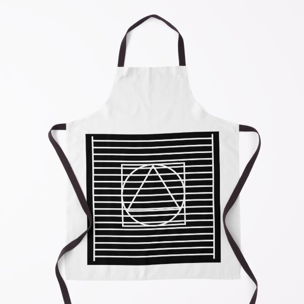 Item preview, Shapes and lines art white on black designed and sold by crawforddesign.