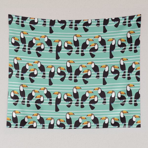 Item preview, Teal Toco Toucan - Ramphastos toco designed and sold by AllisonDelDuca.