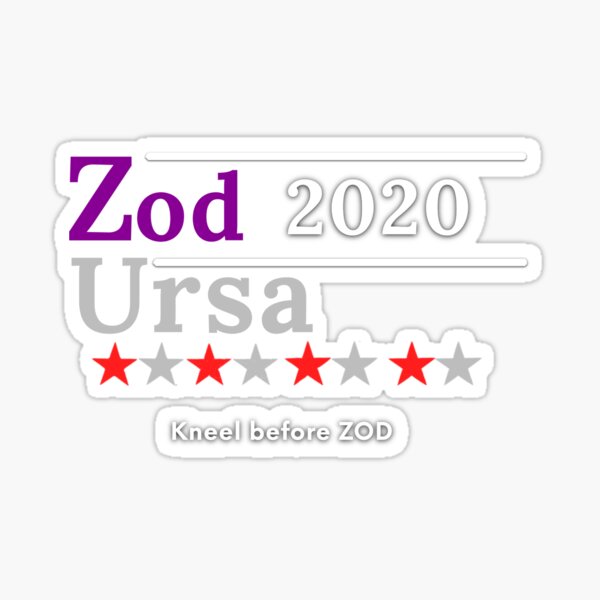General Zod of President 2020, Satire Sticker