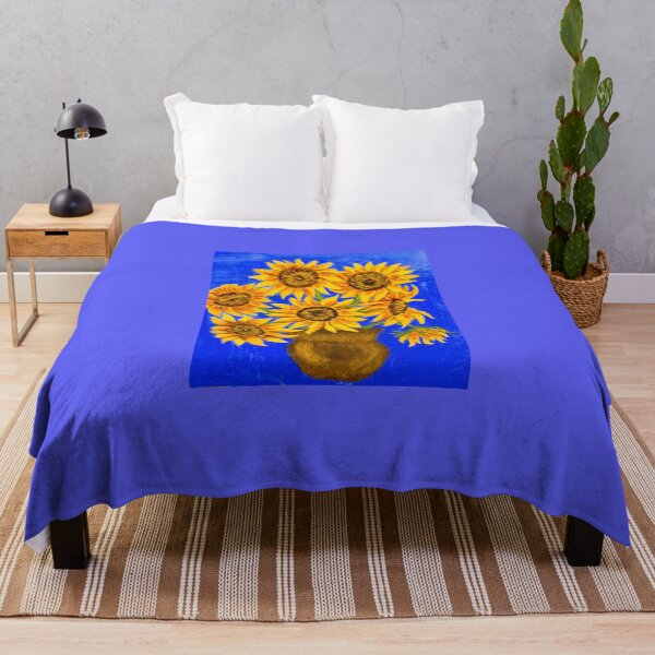 Artikelvorschau, Sonnenblumen auf blau entworfen und verkauft von Irina Afonskaya.