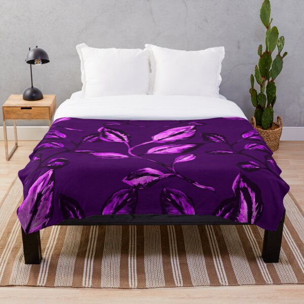 Item preview, Violet leaves on purple designed and sold by WzoryOzdobne.