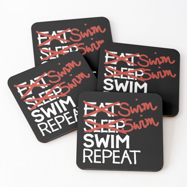 Item preview, Swim swim swim repeat designed and sold by ReluctantChickn.