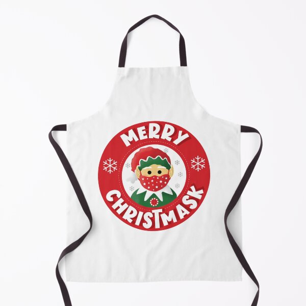 Item preview, Merry Christmask III - Mask Wearing Elf - White designed and sold by VicEllisArt.