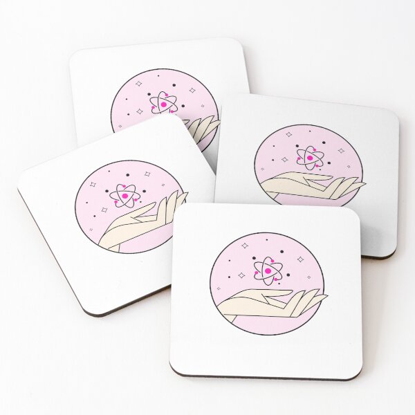 Item preview, Atom in Hand Pink designed and sold by Binky Studio.