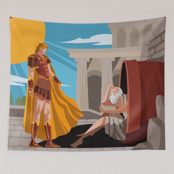 Item preview, diogenes the cynic greek philosopher and alexander the great designed and sold by matintheworld ( delcarmat ).