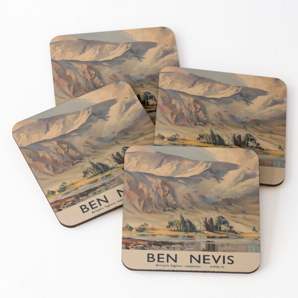 Item preview, Ben Nevis retro poster designed and sold by CorasPosters.