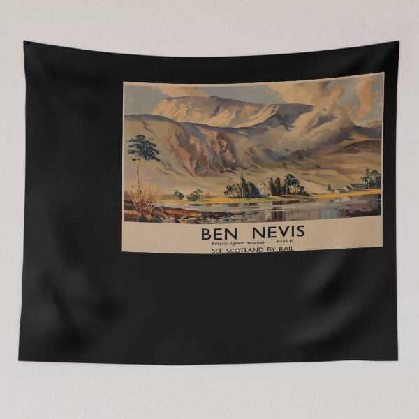 Item preview, Ben Nevis retro poster designed and sold by CorasPosters.