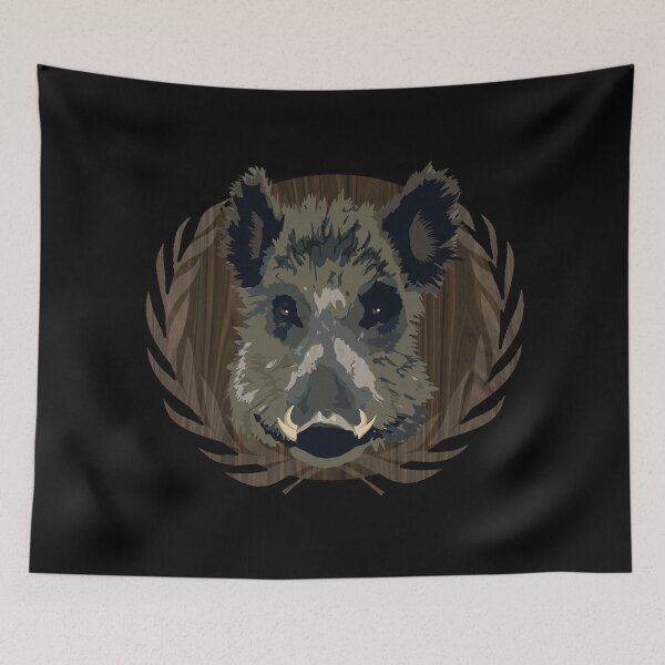 Item preview, Hunting trophy wild boar gift idea designed and sold by Argentini.