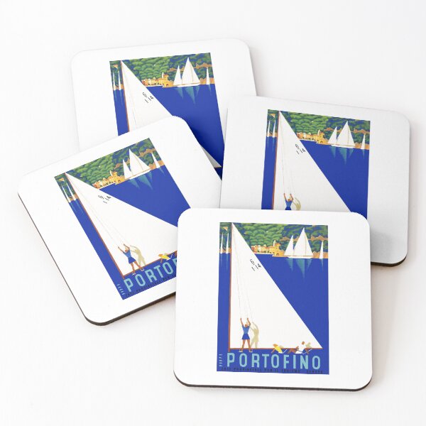 Item preview, 1941 PORTOFINO Italy Travel Poster designed and sold by retrographics.