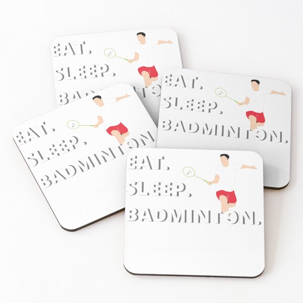 Item preview, Eat Sleep Badminton  designed and sold by Braxton Tanaka.