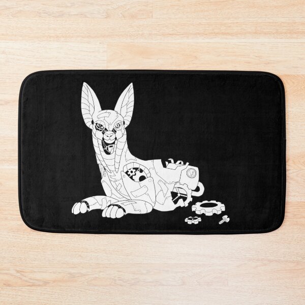 Item preview, Broken Steampunk Cat (White) designed and sold by CatalystDrak.