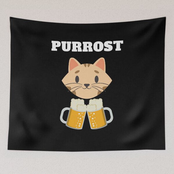 Item preview, oktoberfest Purrost funny cat beer toast  designed and sold by Jeangel97.