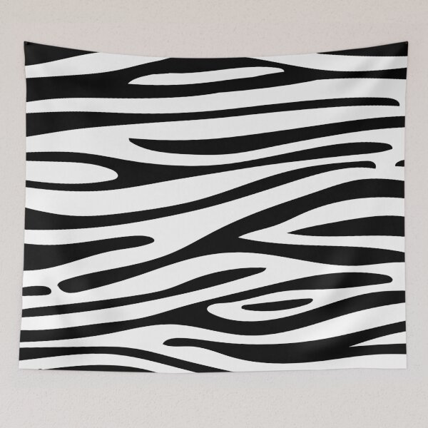 Item preview, Zebra pattern halloween black and white designed and sold by lilvisionaries.