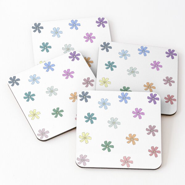 Item preview, Bib Flowers in Pastel on White designed and sold by CottoVerdi.