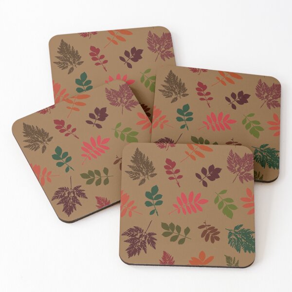 Item preview, Multicolor autumn leaves 12. Wild herbs seamless pattern on beige. Autumn leaf fall. Wild life designed and sold by Yulia Chepurova.