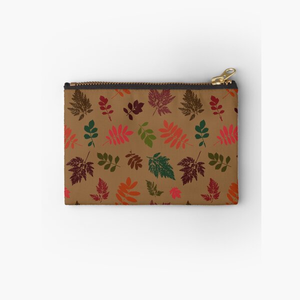 Item preview, Multicolor autumn leaves 12. Wild herbs seamless pattern on beige. Autumn leaf fall. Wild life designed and sold by Yulia Chepurova.