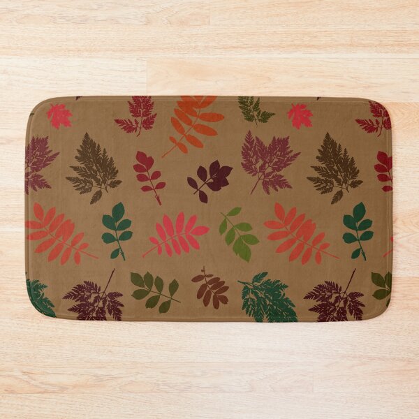 Item preview, Multicolor autumn leaves 12. Wild herbs seamless pattern on beige. Autumn leaf fall. Wild life designed and sold by Yulia Chepurova.
