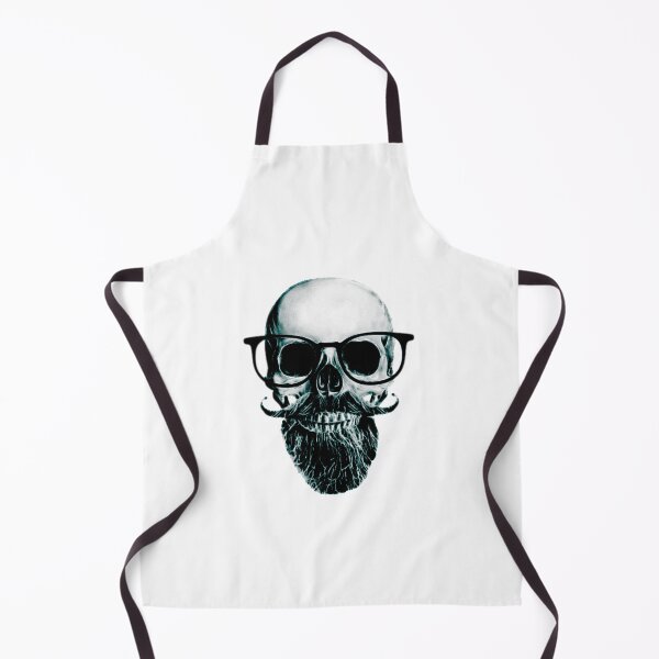 Item preview, Skull With Beard Nerdy designed and sold by DAREENTER.