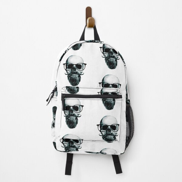 Item preview, Skull With Beard Nerdy designed and sold by DAREENTER.