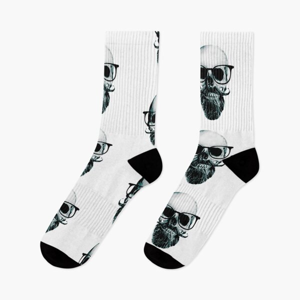 Item preview, Skull With Beard Nerdy designed and sold by DAREENTER.