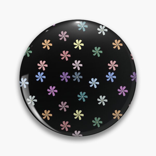 Item preview, Bib Flowers in Pastel on Black designed and sold by CottoVerdi.