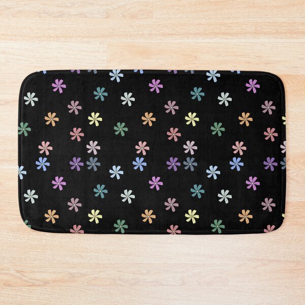 Item preview, Bib Flowers in Pastel on Black designed and sold by CottoVerdi.