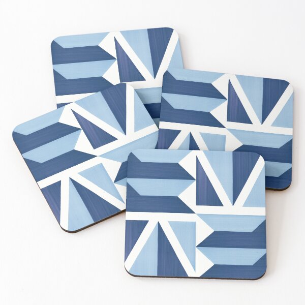 Item preview, Blu Ponti Tiles Pattern Print designed and sold by MCMXCV-PROJECT.