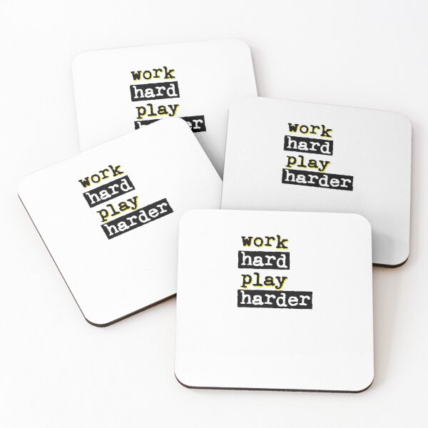 Item preview, Work Hard Play Harder Motivate Type designed and sold by thefrshmachine.
