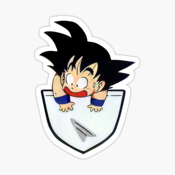 Adesivo Goku Baby Dragon Ball 10cmx15cm Geek Nerd Desenho