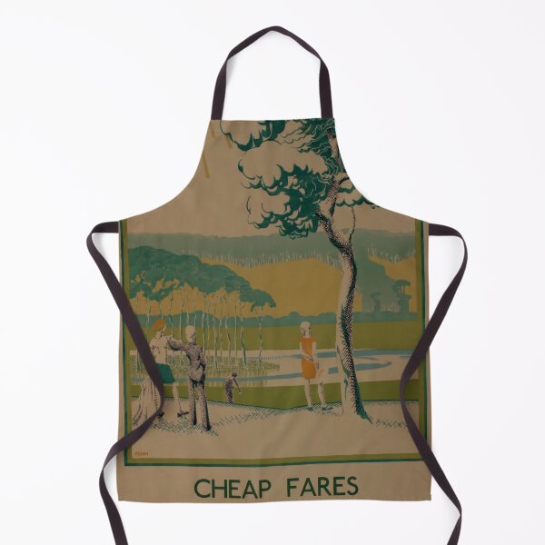 Item preview, Cheap Fares retro poster designed and sold by CorasPosters.