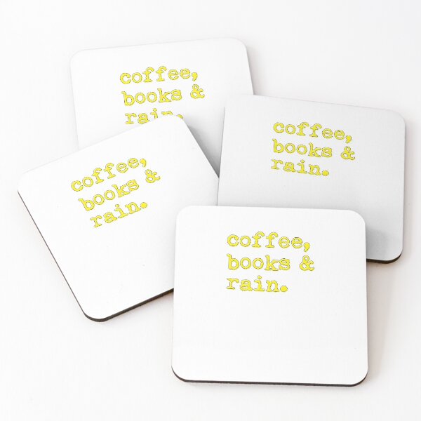 Item preview, Coffee Books And Rain Writing designed and sold by thefrshmachine.