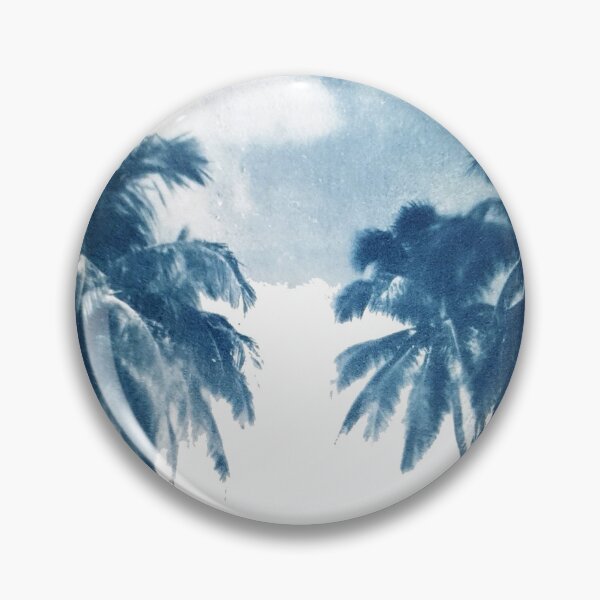 Item preview, Palms beach cyanotype artwork designed and sold by Milicatart.