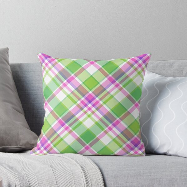 Item preview, Green Pink White Plaid designed and sold by JupiterCyclops.