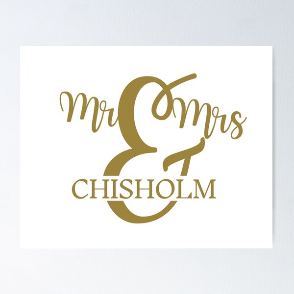 Item preview, Mr & Mrs CHISHOLM | Gift ideas designed and sold by yourscotborders.