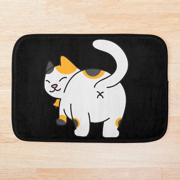 Funny Kitty Butthole design Bath Mat