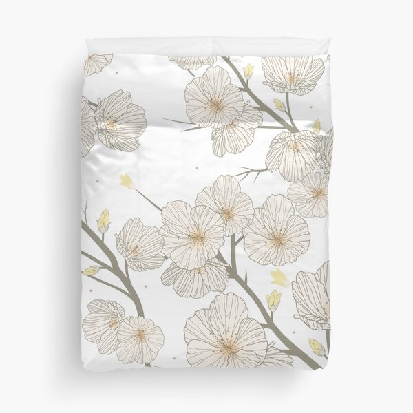 Cherry Blossom Pattern Duvet Cover
