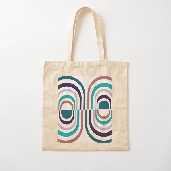 Striped Pill Cotton Tote Bag